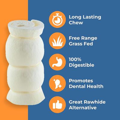 Show full view: K9warehouse Beef Cheek Rolls 5 to 6-in Dog Treats, 4 count slide 4 of 8