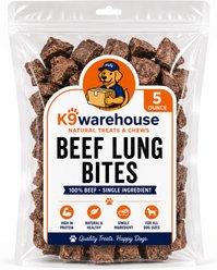 K9warehouse Beef Chunks Dog Treats, 5-oz bag