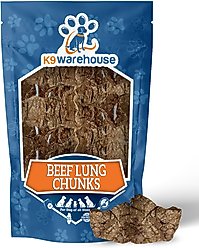 K9warehouse Beef Chunks Natural Dog Treats, 5-oz bag
