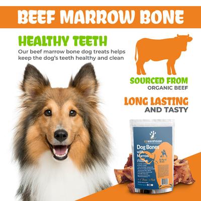 Show full view: K9warehouse Beef Marrow 2-3-in Dog Bone Treats, 3 count slide 5 of 7