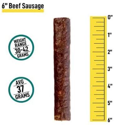 Show full view: K9warehouse Beef Sausage Natural Dog Treats, 6 count slide 4 of 8