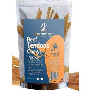 K9warehouse Beef Tendon Chews Dog Chew Treats, 12 count