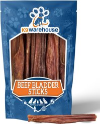 K9warehouse Bladder Sticks Beef Flavored Dog Chews, 6-in, 12 count