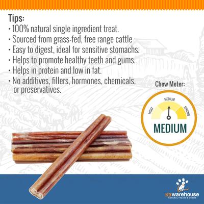 Show full view: K9warehouse Bladder Sticks Beef Flavored Dog Chews, 6-in, 12 count slide 5 of 7