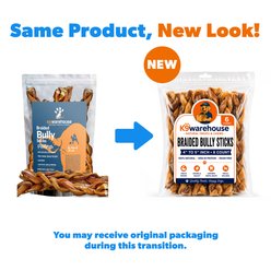 K9warehouse Braided Bully Sticks 4-5-inch Dog Treats, 6 count slide 2 of 7