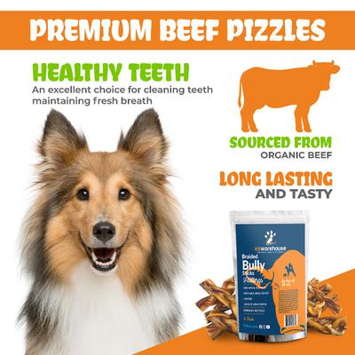 Show full view: K9warehouse Braided Bully Sticks 4-5-inch Dog Treats, 6 count slide 4 of 9