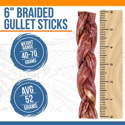 Show full view: K9warehouse Braided Gullet 6-inch Beef Flavored Dog Chews, 6 count slide 3 of 5