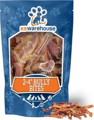 K9warehouse Bully Bites 2 to 4-in Dog Treats, 8-oz bag
