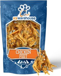 K9warehouse Chicken Feet Chicken Flavored Dog Chews, 12 count