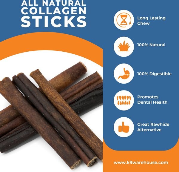 K9warehouse Collagen Sticks 12-in Dog Treats, 6 count