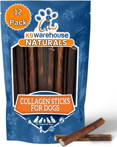 K9warehouse Backstrap Sticks Natural Dog Treats, 6-in, 12 count