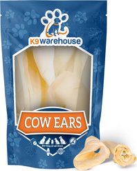 K9warehouse Cow Ears Dog Treats, 4 count