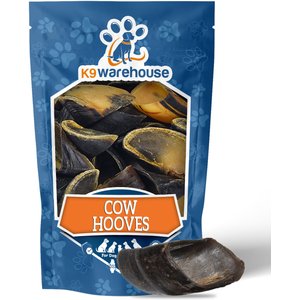 K9warehouse Cow Hooves Natural Dog Treats, 6 count