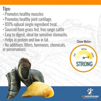 Show full view: K9warehouse Cow Hooves Natural Dog Treats, 6 count slide 5 of 7