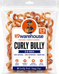 K9warehouse Curly 6-in Bully Sticks Dog Treats, 6 count