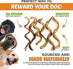 K9warehouse Curly Bully Sticks 6-inch Dog Treats, 6 count slide 2 of 7