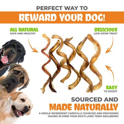Show full view: K9warehouse Curly Bully Sticks 6-inch Dog Treats, 6 count slide 3 of 8