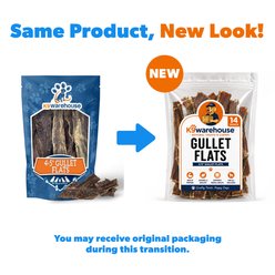 K9warehouse Gullet Flats 4 to 5-inch Beef Flavored Dog Chews, 14-oz pouch slide 2 of 7