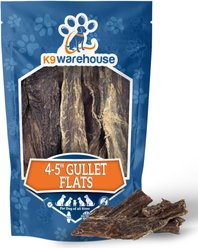 K9warehouse Gullet Flats 4 to 5-inch Beef Flavored Dog Chews, 14-oz pouch