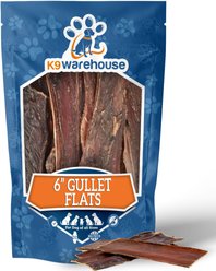 K9warehouse Gullet Flats 6-inch Beef Flavored Dog Chews, 12 count