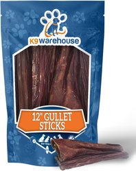 K9warehouse Gullet Sticks 12-inch Beef Flavored Dog Chews, 6 count