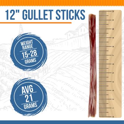 Show full view: K9warehouse Gullet Sticks 12-inch Beef Flavored Dog Chews, 6 count slide 3 of 4