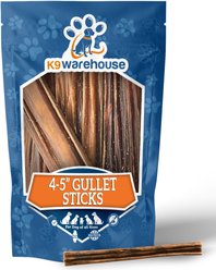K9warehouse Gullet Sticks 4 to 5-inch Beef Flavored Dog Chews, 16-oz pouch