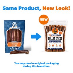 K9warehouse Gullet Sticks 6-in Beef Flavored Dog Chews, 12 count slide 2 of 3