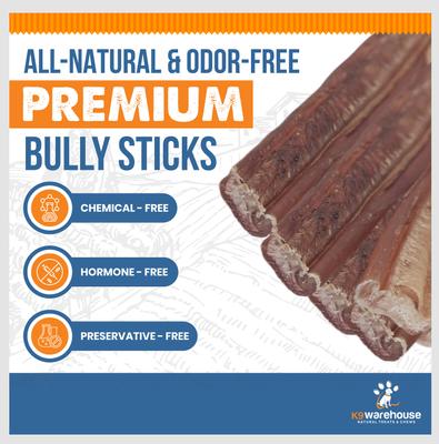Show full view: K9warehouse Jumbo 12-inch Bully Sticks Dog Treats, 3 count slide 4 of 9
