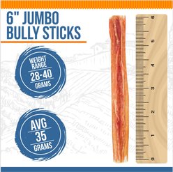 K9warehouse Jumbo 6-inch Bully Sticks Dog Treats, 3 count slide 2 of 8