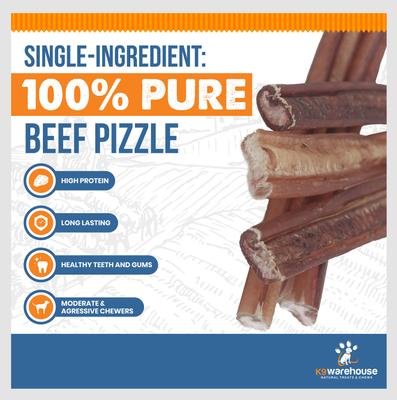 Show full view: K9warehouse Jumbo 6-inch Bully Sticks Dog Treats, 3 count slide 6 of 9