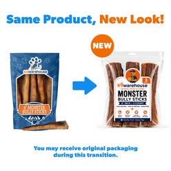 K9warehouse Monster 6-in Bully Sticks Dog Treats, 3 count slide 2 of 7