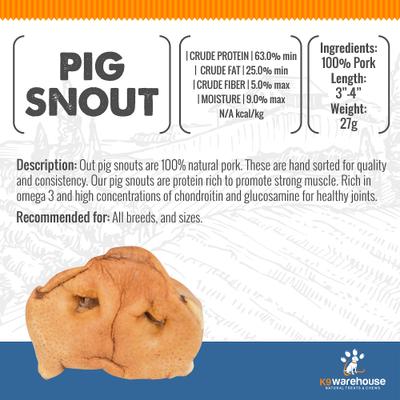 Show full view: K9warehouse Pig Snout Puff Dog Treats, 7 count slide 3 of 5
