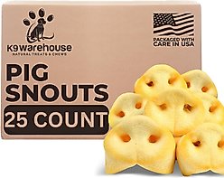 K9warehouse Pig Snout Puffs Dog Treats, 25 count