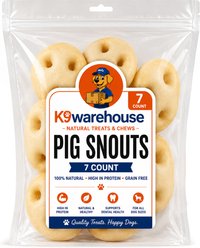 K9warehouse Pig Snout Puffs Dog Treats, 7 count