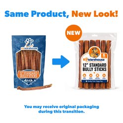 K9warehouse Standard 12-in Bully Sticks Dog Treats, 6 count slide 2 of 7