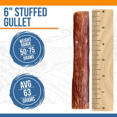 Show full view: K9warehouse Stuffed Gullet 6-inch Beef Flavored Dog Chews, 6 count slide 3 of 5