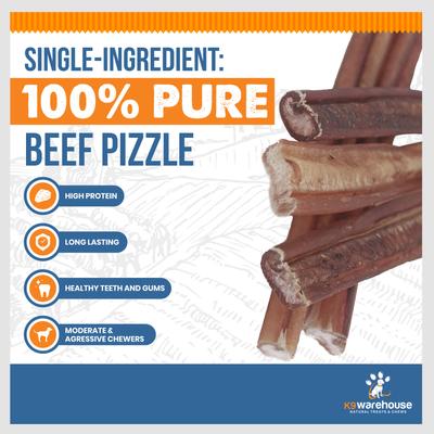 Show full view: K9warehouse Thin 12-inch Bully Sticks Dog Treats, 12 count slide 6 of 8