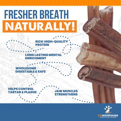 Show full view: K9warehouse Thin 12-inch Bully Sticks Dog Treats, 6 count slide 7 of 7