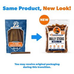 K9warehouse Thin 6-in Bully Sticks Dog Treats, 25 count slide 2 of 8