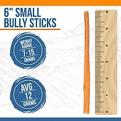 K9warehouse Thin 6-inch Bully Sticks Dog Treats, 25 count slide 2 of 8
