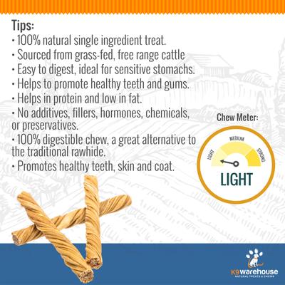 Show full view: K9warehouse Tripe Twist 5-inch Beef Flavored Dog Chews, 6 count slide 5 of 6