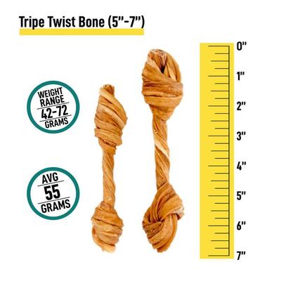 Show full view: K9warehouse Tripe Twist Beef Flavored Dog Bones, 12 count slide 5 of 7