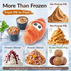KADTC 2 in 1 Durable Croissant Fillable Freeze Dog Chew Toy slide 2 of 9