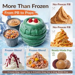 KADTC 3 in 1 Honey Jar Fillable Freeze Enrichment Dog Treat Dispenser Chew Toy slide 2 of 9