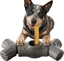 KADTC Durable Bully Stick Holder Dog Toy, Brown, X-Large