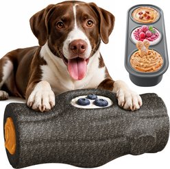 KADTC Durable Stump Freeze Tough Treat Refill Dispensing Dog Toy, Brown, X-Large