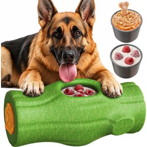 KADTC Frost Lick 2 In 1 Dog Fillable Chew Enrichment Puzzle Toy, Green, X-Large