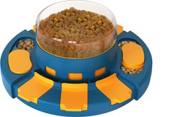 KADTC Granary Puzzle Dog Feeder Toy, Blue/Orange