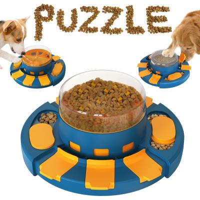 Show full view: KADTC Granary Puzzle Dog Feeder Toy, Blue/Orange slide 2 of 7